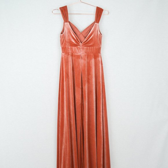 Velvet Dusty Rose Size 4 Formal Dress Etsy - Picture 3 of 11